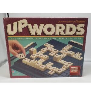 Vintage 1997 Upwords 3-Dimensional Word Game Milton Bradley